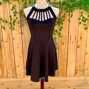 Three Pink Hearts Fit & Flare Dress